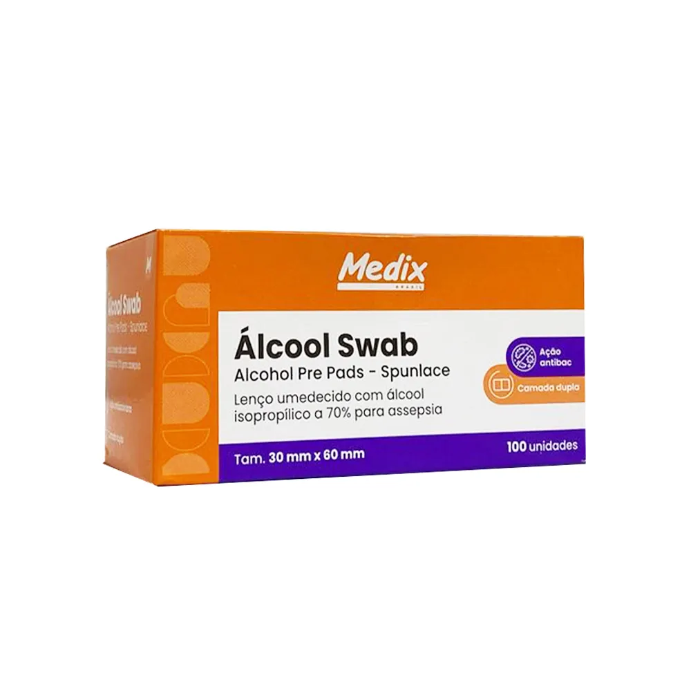 ÁLCOOL SWAB CX.C/100UND.