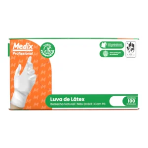 LUVA LATEX PROFISSIONAL SEM ANVISA C/PÓ CX. C/100UND.