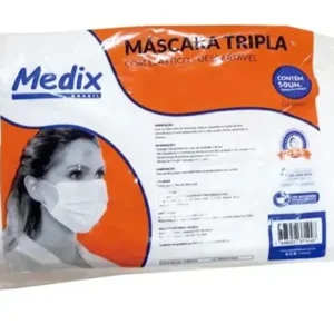 MASCARA TRIPLA C/ELASTICO BRANCA PCT. C/50UND.
