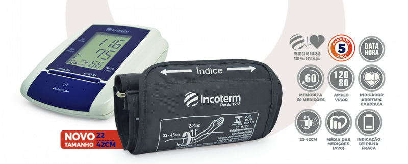MEDIDOR DE PRESSÃO DIGITAL DE BRAÇO INCOTERM MB050 - Imagem 2