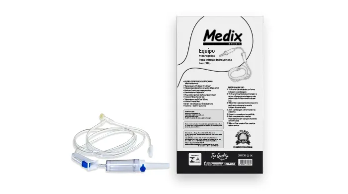 EQUIPO MACROGOTAS COMPLETO POLYBAG LUER SLIP PCT. C/25UND.