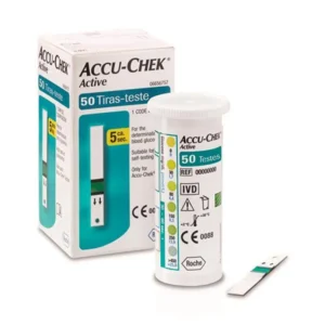 TIRAS P/GLICOSE ACCU-CHEK ACTIVE CX. C/50TIRAS